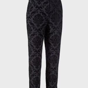 Chicos black flocked juliet pull on  pants size 2.5